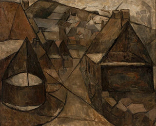 Breton landscape with a well - Tadeusz Makowski — artwork view