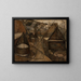 Breton landscape with a well - Tadeusz Makowski — framed artwork on a wall