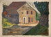 House in brick with an annex - Tadeusz Makowski — artwork view