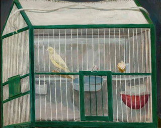 Cage with a Canary - Tadeusz Makowski — artwork view