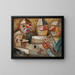 Card game - Tadeusz Makowski — framed artwork on a wall