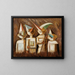 Children in Disguise - Tadeusz Makowski — framed artwork on a wall