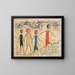 Children on a Beach - Tadeusz Makowski — framed artwork on a wall
