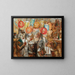 Children with Torches - Tadeusz Makowski — framed artwork on a wall