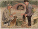 Conversation avec un chasseur - Tadeusz Makowski — artwork view