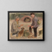 Conversation avec un chasseur - Tadeusz Makowski — framed artwork on a wall