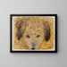 Head of a dog - Tadeusz Makowski — framed artwork on a wall