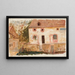 Houses with Pickets - Tadeusz Makowski — framed artwork on a wall