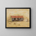 House - Tadeusz Makowski — framed artwork on a wall