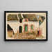 Child in front of the house - Tadeusz Makowski — framed artwork on a wall