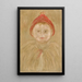 Child in Cape - Tadeusz Makowski — framed artwork on a wall