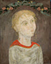 Girl with Flower Garlands - Tadeusz Makowski — artwork view