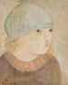 Girl with Blue Hat - Tadeusz Makowski — artwork view