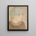 Girl with Blue Hat - Tadeusz Makowski — framed artwork on a wall
