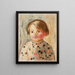 A girl with rosy cheeks - Tadeusz Makowski — framed artwork on a wall