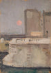 Fragment de ville dans le brouillard - Tadeusz Makowski — artwork view