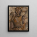 Girl - Tadeusz Makowski — framed artwork on a wall