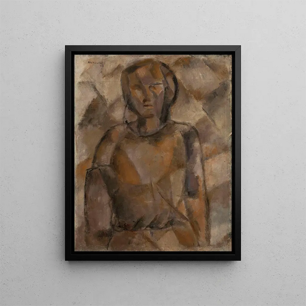Girl - Tadeusz Makowski — framed artwork on a wall