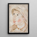 Head of a Boy with Hat - Tadeusz Makowski — framed artwork on a wall