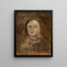 La tête de la fille - Tadeusz Makowski — framed artwork on a wall