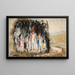 Group of Children - Tadeusz Makowski — framed artwork on a wall