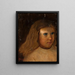 Head of a Little Girl with Loose Hair - Tadeusz Makowski — framed artwork on a wall