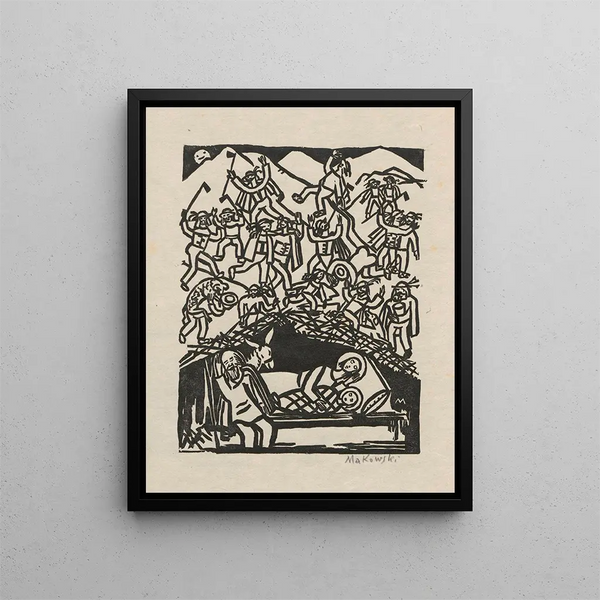 Hello hello Carol - Tadeusz Makowski — framed artwork on a wall