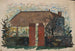 House with a Red Door - Tadeusz Makowski — artwork view