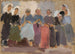 Women knitting, sketch - Tadeusz Makowski — artwork view