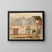 The gardener in front of the house - Tadeusz Makowski — framed artwork on a wall