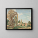 Rural landscape painting with trees - Tadeusz Makowski — framed artwork on a wall