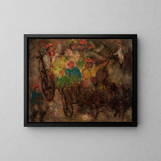 Marriage in Krakow - Tadeusz Makowski — framed artwork on a wall