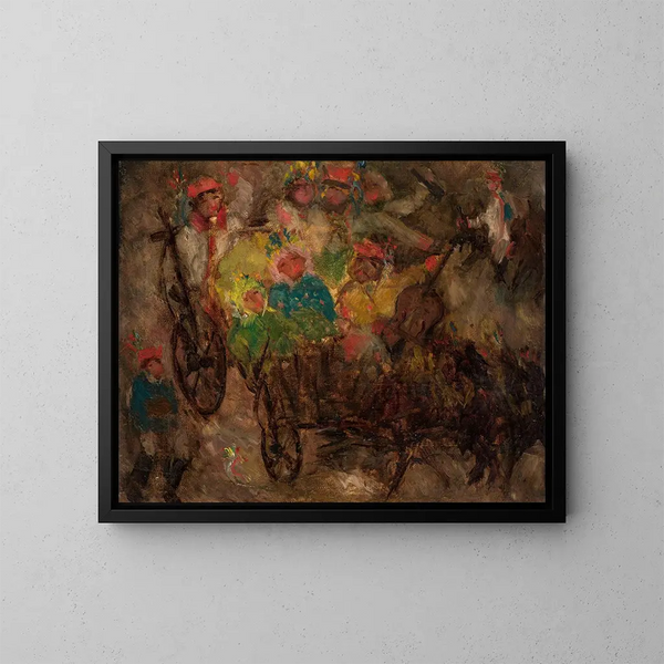 Marriage in Krakow - Tadeusz Makowski — framed artwork on a wall