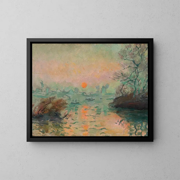 Landscape painting at sunset - Tadeusz Makowski — framed artwork on a wall