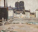 Landscape Painting with Notre-Dame Cathedral - Tadeusz Makowski — artwork view