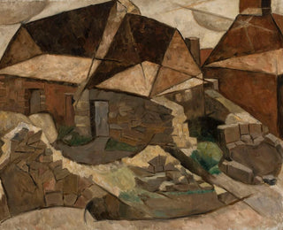 Landscape with Houses - Tadeusz Makowski — artwork view