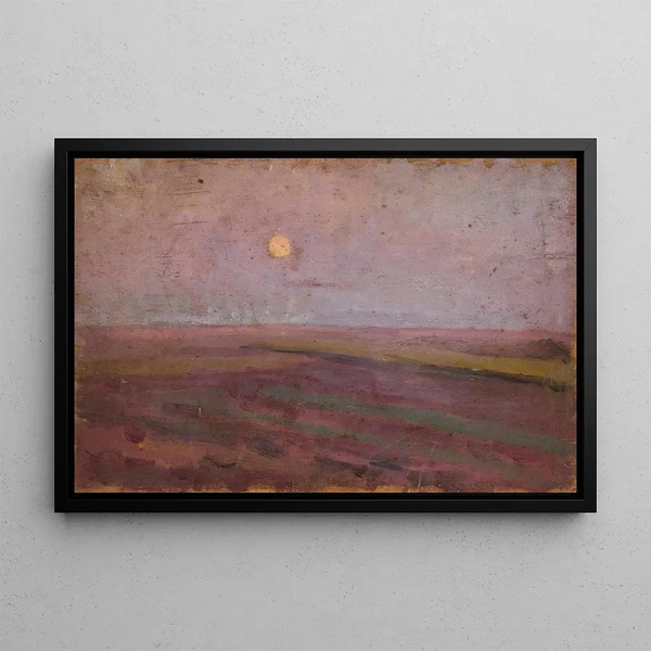 Landscape of Lilies - Tadeusz Makowski — framed artwork on a wall