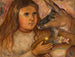 Little girl with a goat - Tadeusz Makowski — artwork view