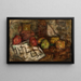 Still life with pitcher and fruits - Tadeusz Makowski — framed artwork on a wall