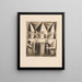 Masks - Tadeusz Makowski — framed artwork on a wall