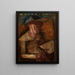 Mascarade dans le noir - Tadeusz Makowski — framed artwork on a wall