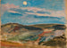 Hill under the moonlight - Tadeusz Makowski — artwork view