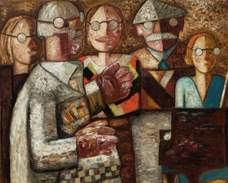 Music performance painting - Tadeusz Makowski — artwork view