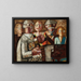 Music performance painting - Tadeusz Makowski — framed artwork on a wall