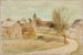 At the Edge of the Village - Tadeusz Makowski — artwork view