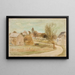 At the Edge of the Village - Tadeusz Makowski — framed artwork on a wall
