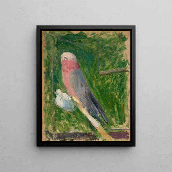 Parrot - Tadeusz Makowski — framed artwork on a wall