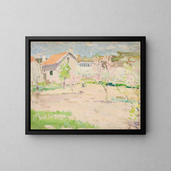 Spring Landscape - Tadeusz Makowski — framed artwork on a wall