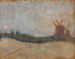 Landscape Painting with Windmills - Tadeusz Makowski — artwork view