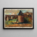 Landscape with Urban Constructions - Tadeusz Makowski — framed artwork on a wall
